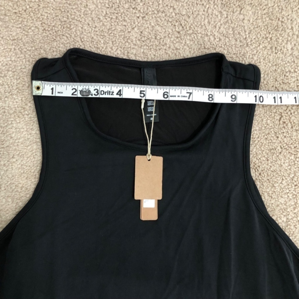 Skims Black Onyx Smooth Lounge Maxi Dress Open Back 2XL - Picture 11 of 12
